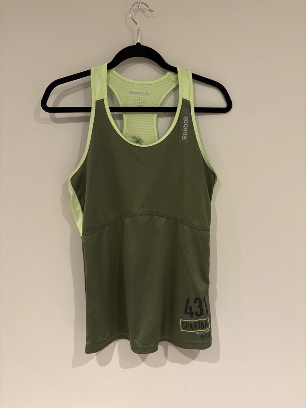 Green Reebok Gym Tanktop - Picture 6 of 9